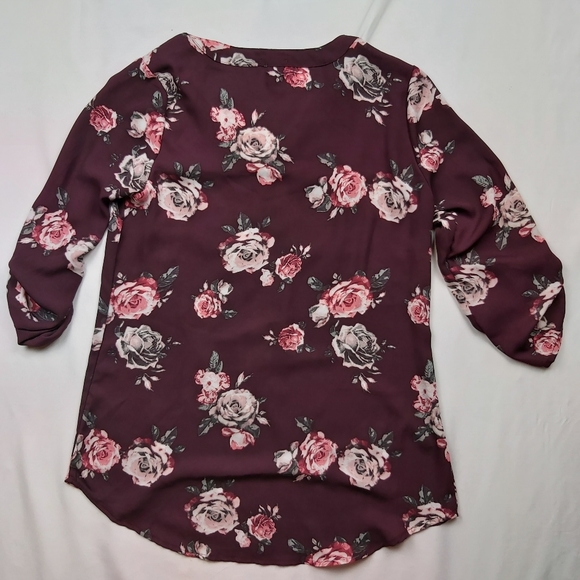 rue21 Floral Blouse / Dress Top - Picture 2 of 3